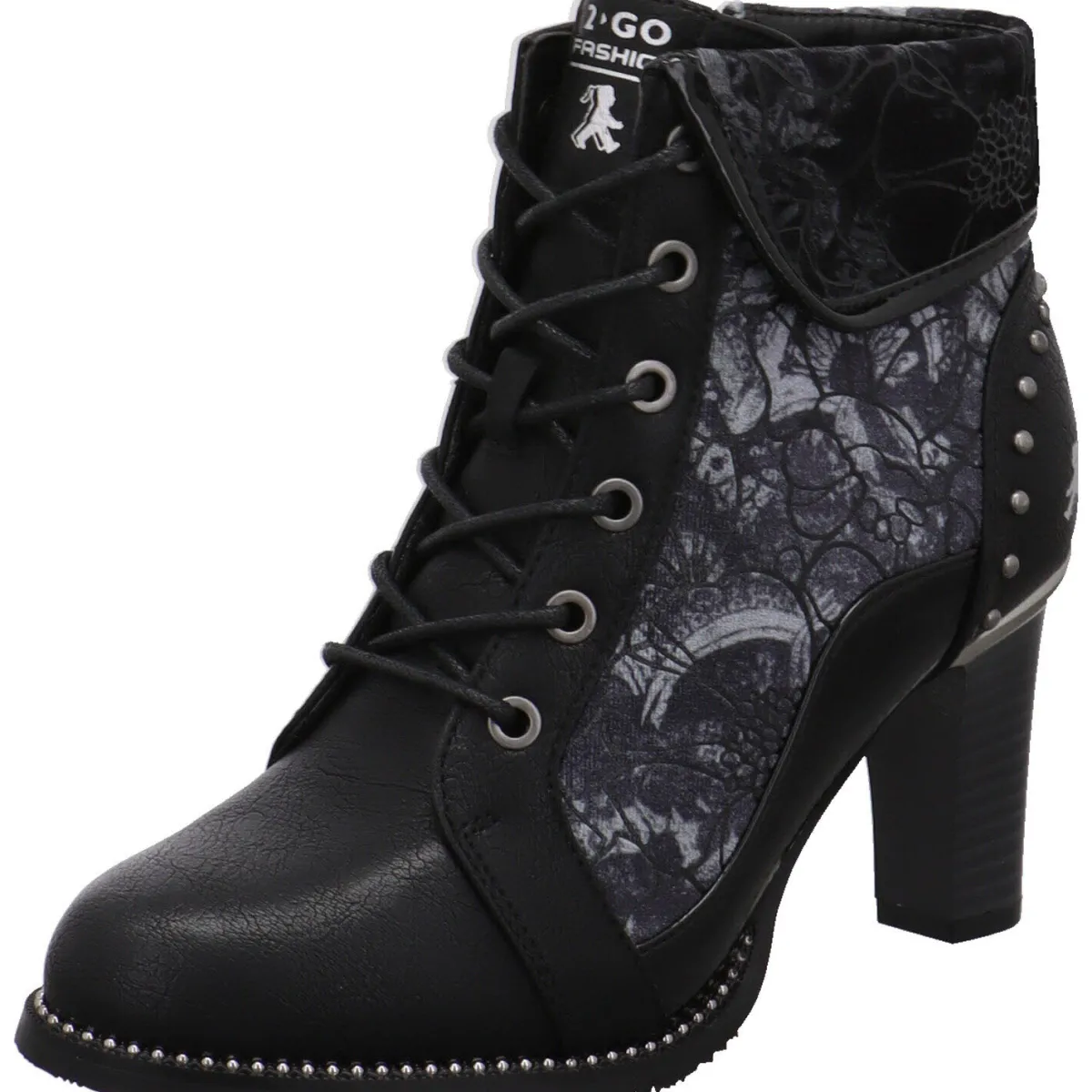 2 Go Fashion Schnürstiefelette schwarz Outlet