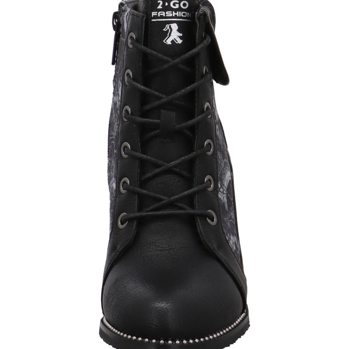 2 Go Fashion Schnürstiefelette schwarz Outlet