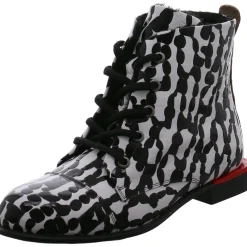 2 Go Fashion Schnürstiefelette schwarz/weiß Online