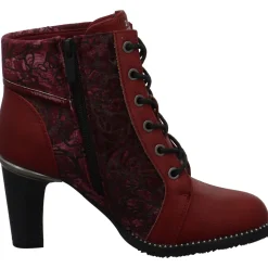 2 Go Fashion Schnürstiefelette rot New