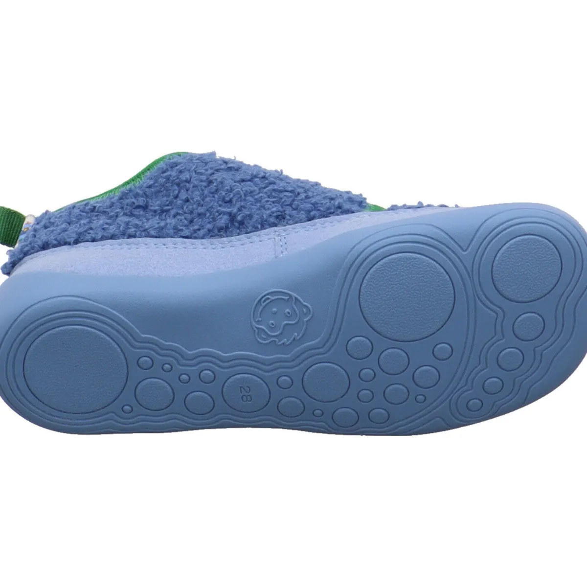 Affenzahn Hausschuh Fleecy Paradiesvogel blau Discount