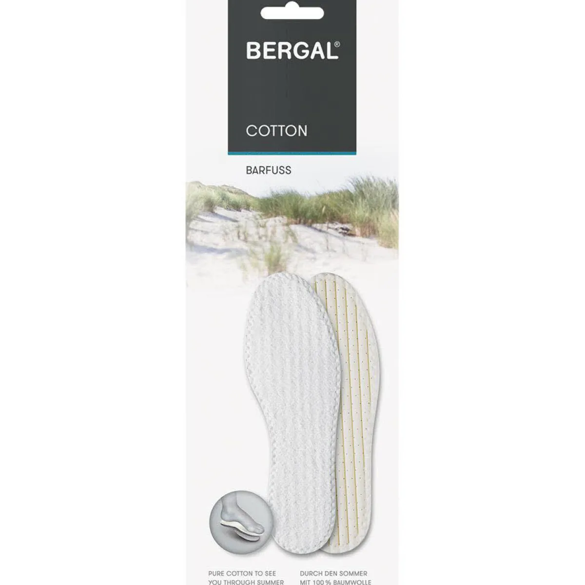 Bergal Einlegesohle Cotton weiß Online