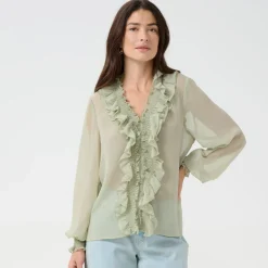 Cream Bluse CREmery Blouse grün