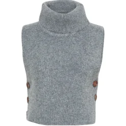 Cream Pullunder CRStarfi Short Knit Slipover grau