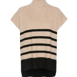 Cream Pullunder CRStari Knit Slipover beige Clearance