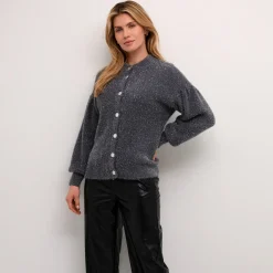 Cream Strickjacke CRSnowy Knit Cardigan grau Discount