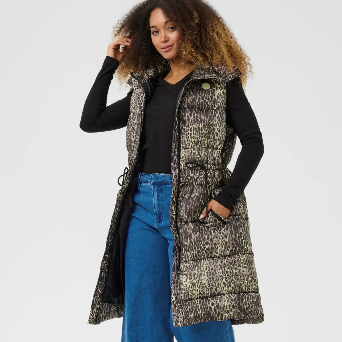 Cream Weste CRGaiagro Printed Vest braun Discount