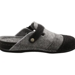 Dr. Feet Hausschuh Wooly grau Sale