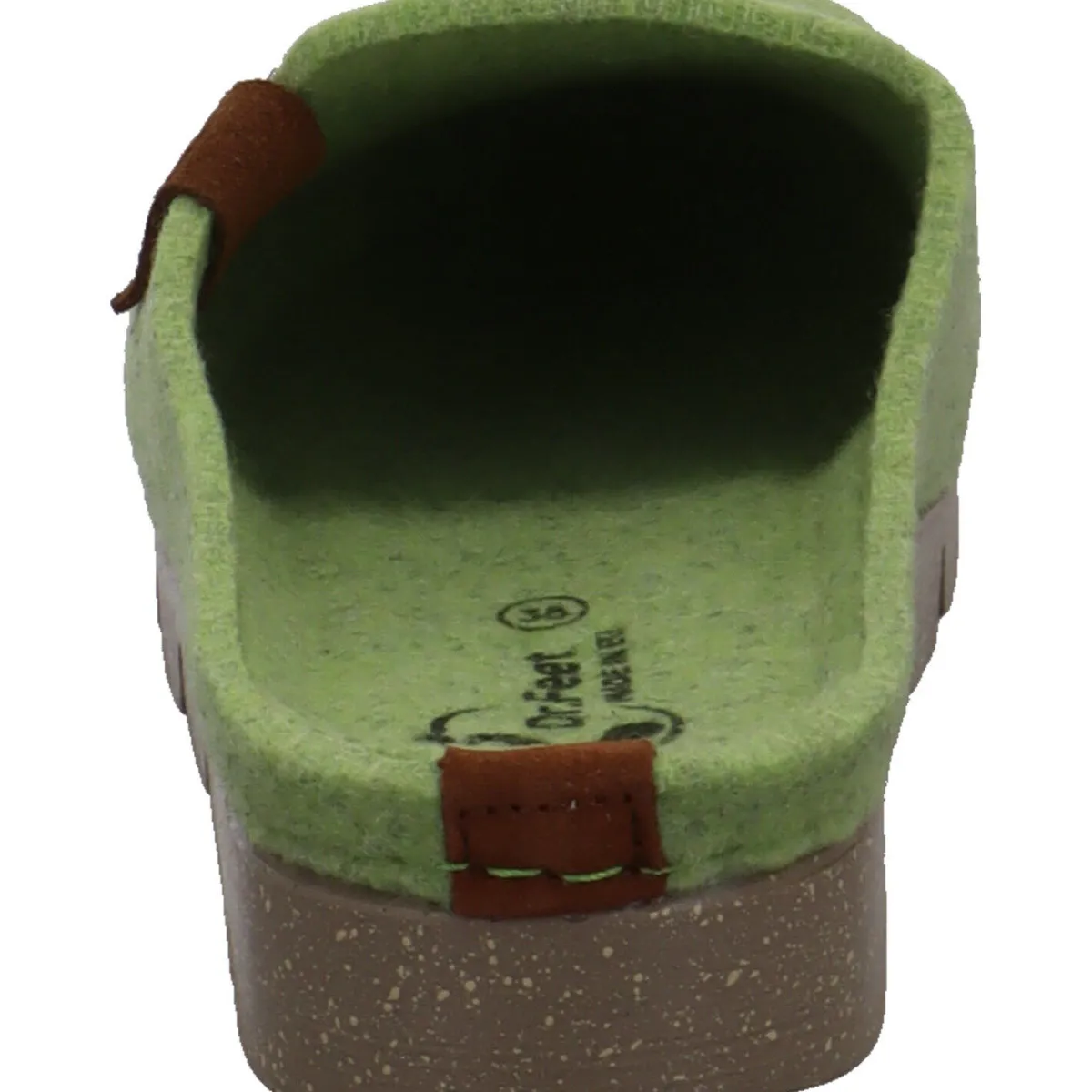 Dr. Feet Hausschuh Wooly grün Online