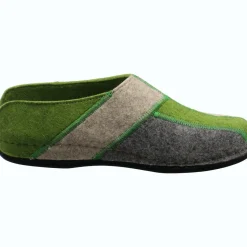 Dr. Feet Hausschuh Wooly grün Outlet