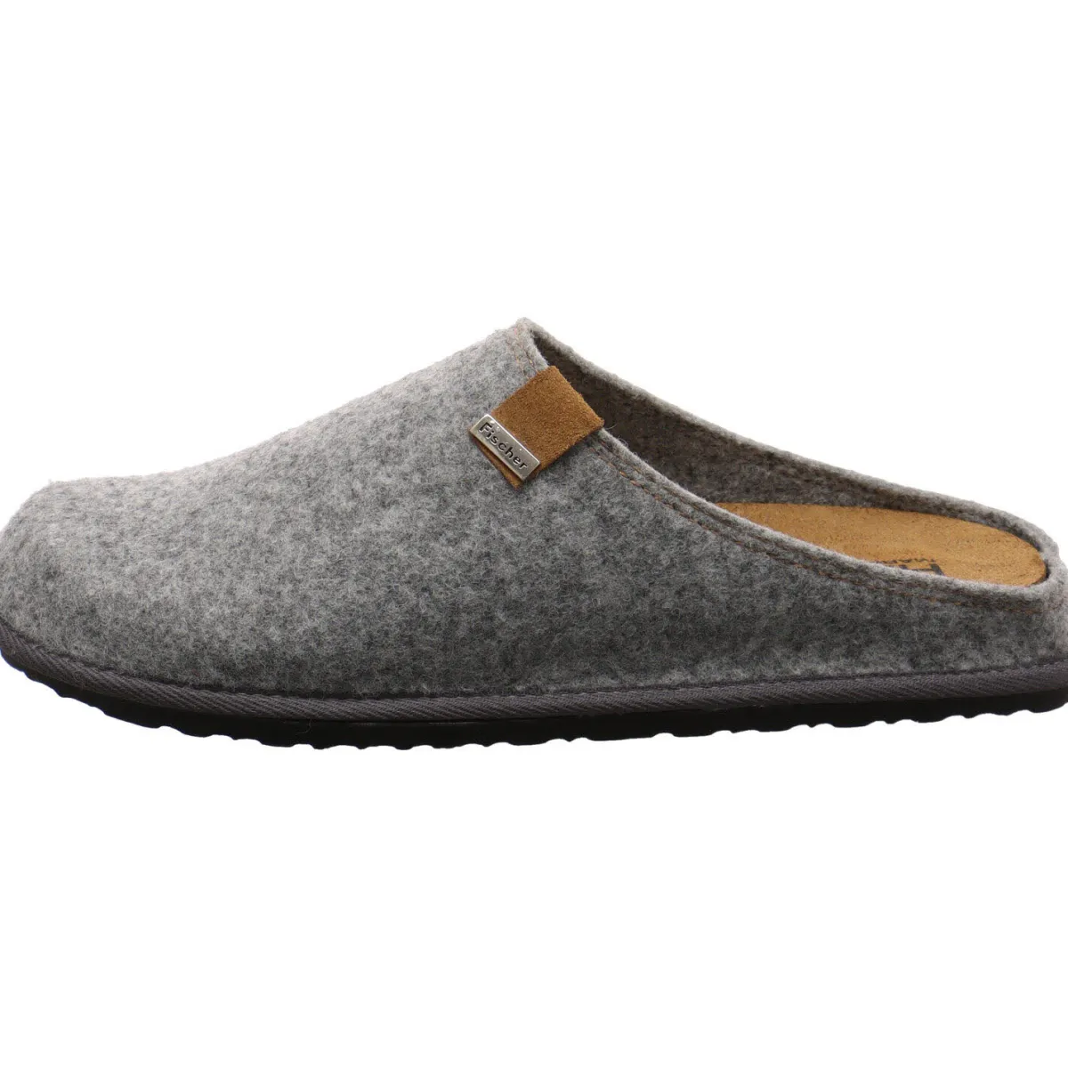 Fischer Markenschuh Hausschuh Helge grau Hot