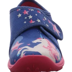 Fischer Markenschuh Hausschuh Boogy blau