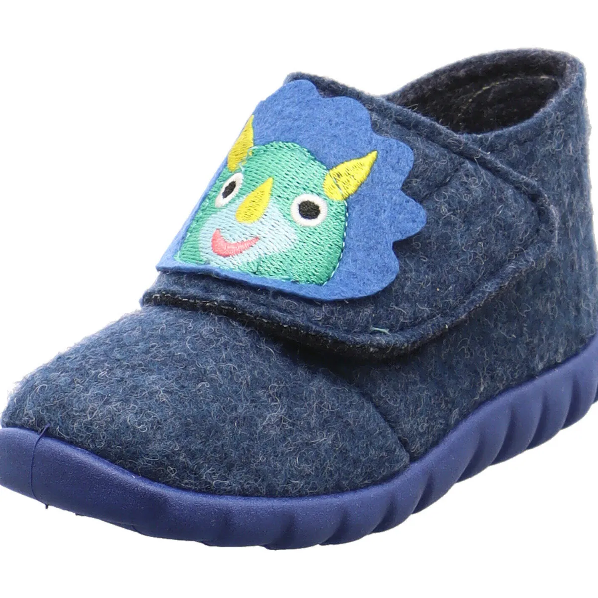 Fischer Markenschuh Hausschuh Flexi blau