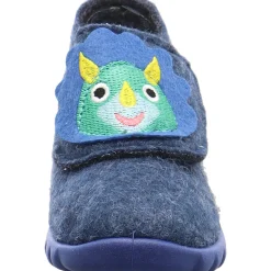 Fischer Markenschuh Hausschuh Flexi blau