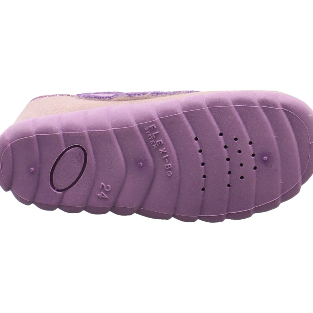 Fischer Markenschuh Hausschuh Flexi lila New