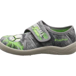 Fischer Markenschuh Hausschuh Tim grau Discount