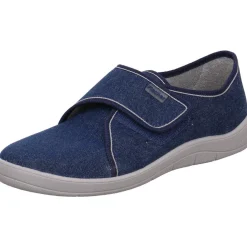 Fischer Markenschuh Hausschuh Tim blau Discount