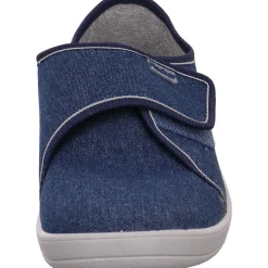 Fischer Markenschuh Hausschuh Tim blau Discount