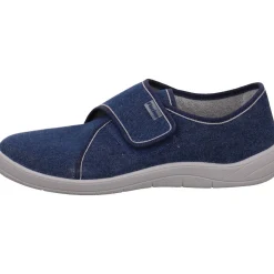 Fischer Markenschuh Hausschuh Tim blau Discount