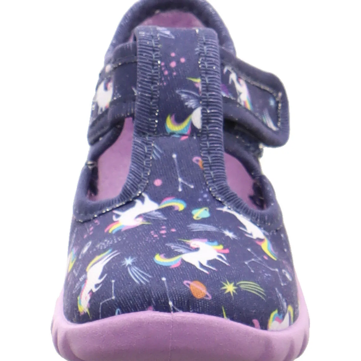 Fischer Markenschuh Hausschuh Flexi lila Discount