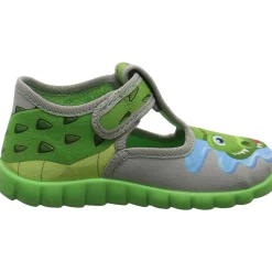 Fischer Markenschuh Hausschuh Krokodil grau Hot