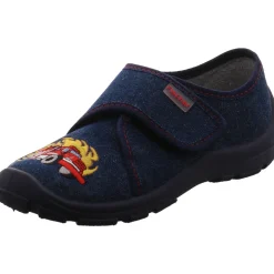 Fischer Markenschuh Hausschuh Feuerwehr blau Best