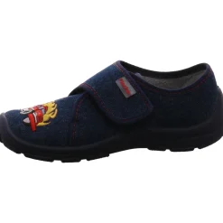 Fischer Markenschuh Hausschuh Feuerwehr blau Best