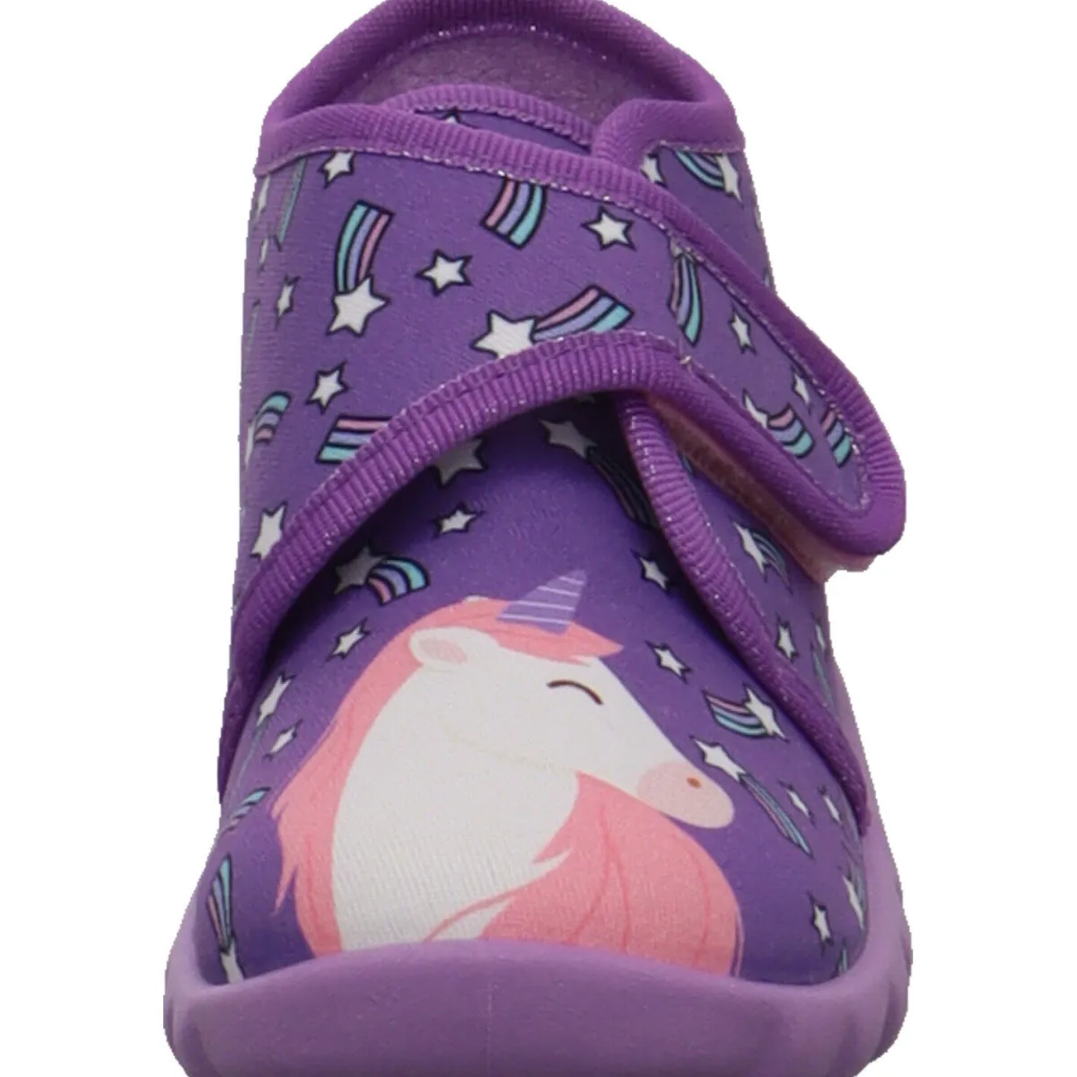 Fischer Markenschuh Hausschuh Flexi lila Discount