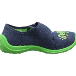 Fischer Markenschuh Hausschuh Boogy blau Outlet