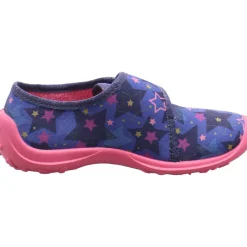 Fischer Markenschuh Hausschuh Boogy blau Discount