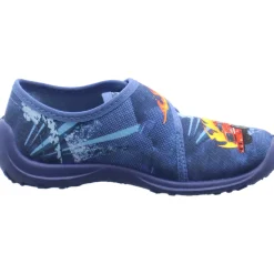 Fischer Markenschuh Hausschuh Boogy blau New