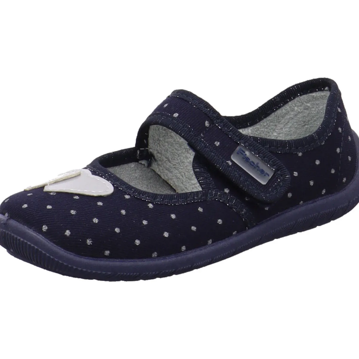 Fischer Markenschuh Hausschuh Melly blau Clearance