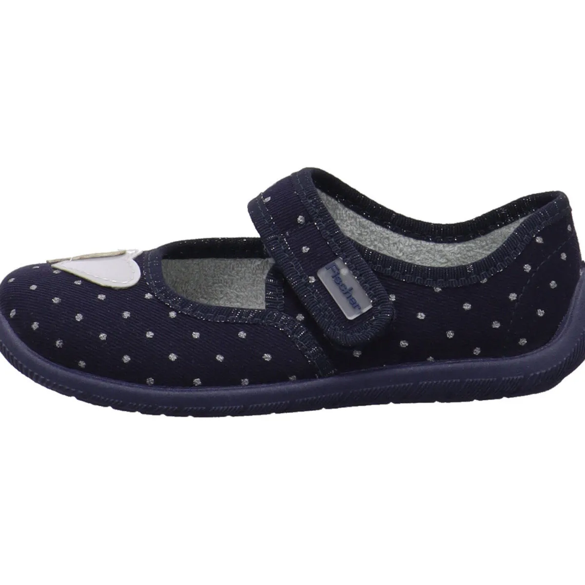 Fischer Markenschuh Hausschuh Melly blau Clearance