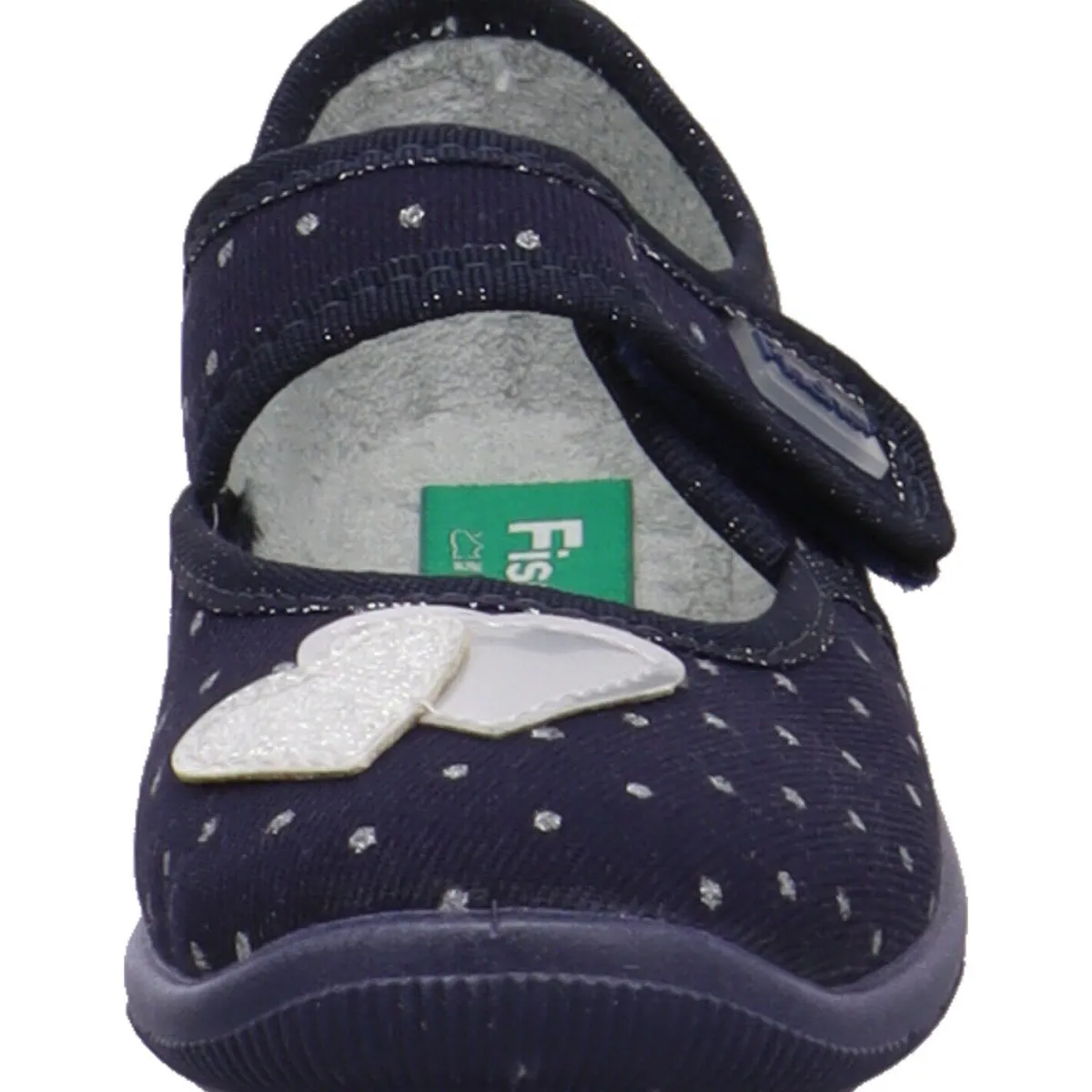 Fischer Markenschuh Hausschuh Melly blau Clearance