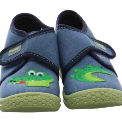 Fischer Markenschuh Hausschuh Honey blau New