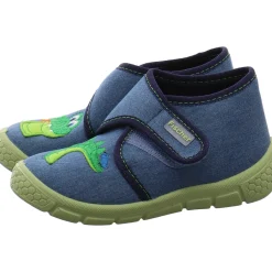 Fischer Markenschuh Hausschuh Honey blau New