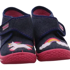 Fischer Markenschuh Hausschuh Honey blau New