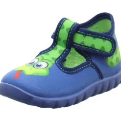 Fischer Markenschuh Hausschuh Flexi blau