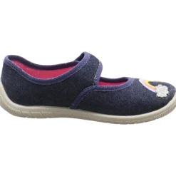 Fischer Markenschuh Hausschuh Melly blau New