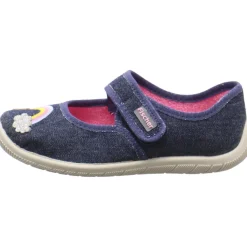 Fischer Markenschuh Hausschuh Melly blau New
