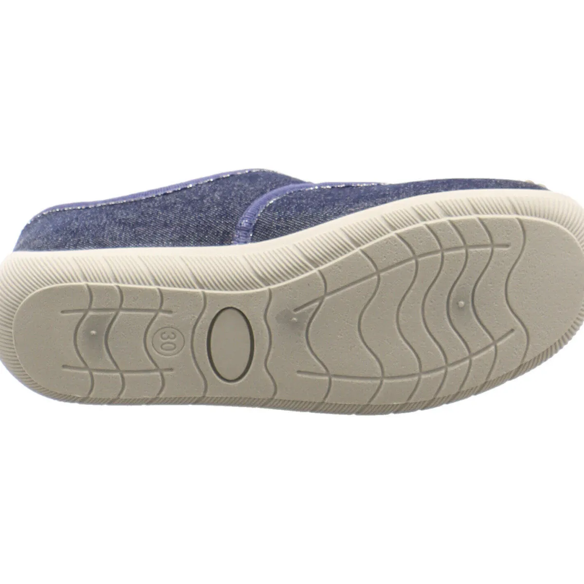 Fischer Markenschuh Hausschuh Melly blau New