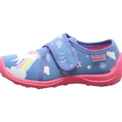 Fischer Markenschuh Hausschuh Einhorn blau Sale