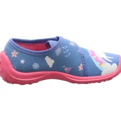 Fischer Markenschuh Hausschuh Einhorn blau Sale