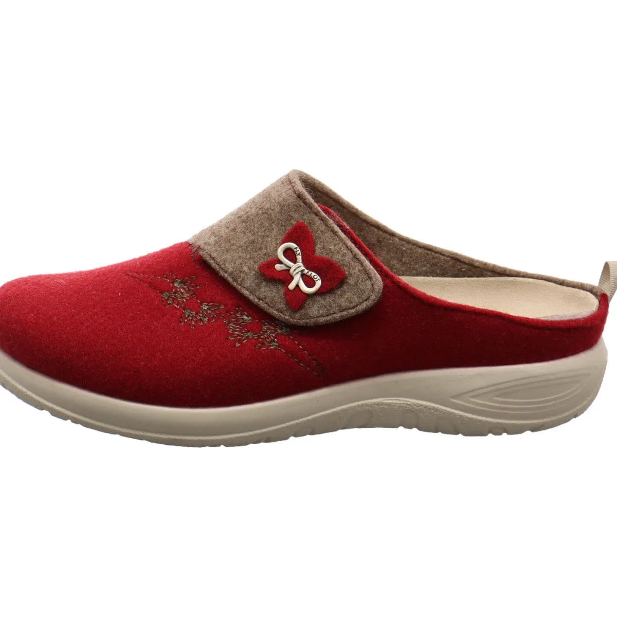 Fly Flot Hausschuh rot Discount
