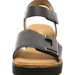 Gabor Keilsandalette schwarz Clearance