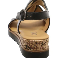 Gabor Keilsandalette schwarz Clearance