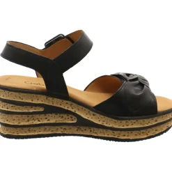 Gabor Keilsandalette schwarz Clearance