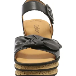 Gabor Keilsandalette schwarz Clearance