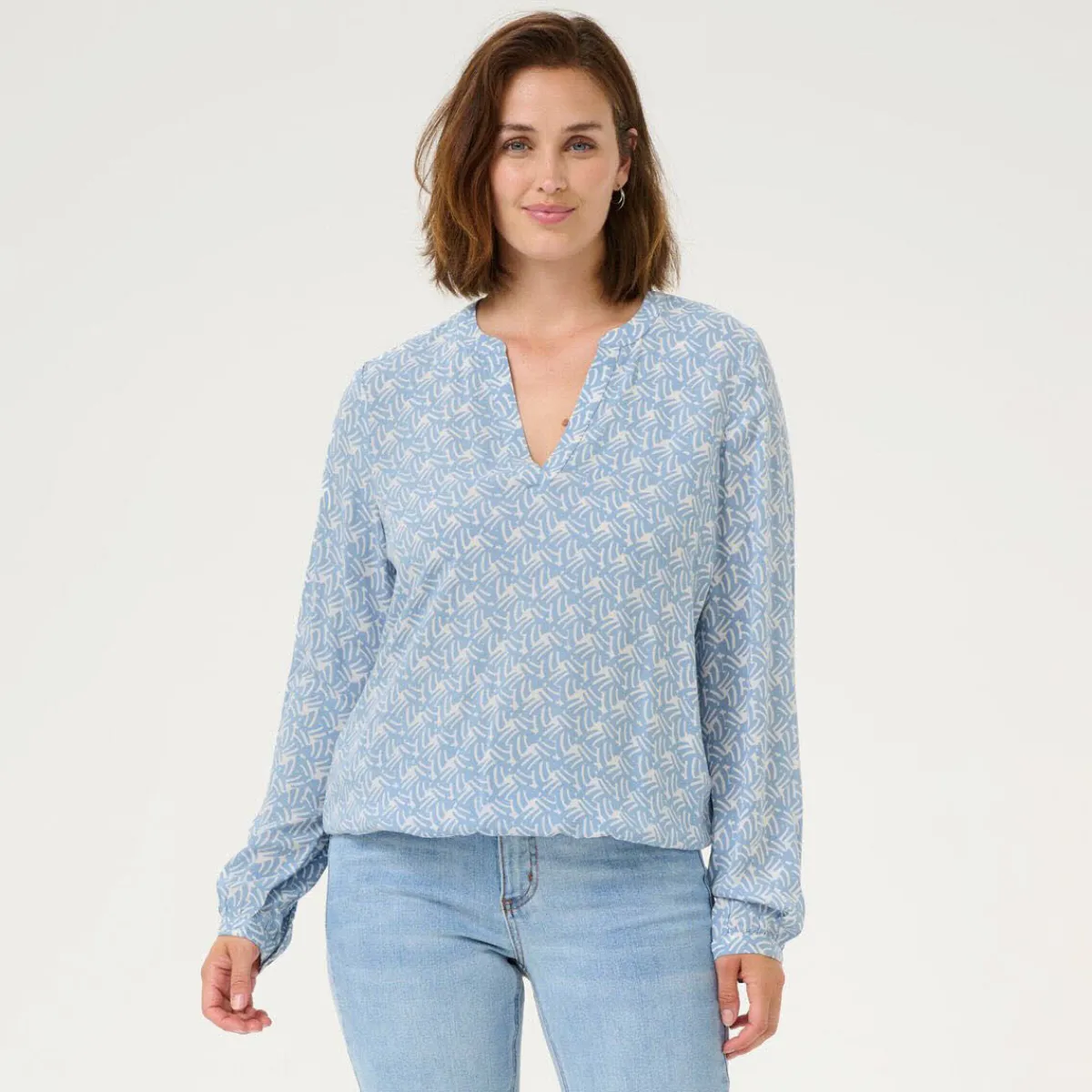 Kaffe Bluse KAditte Blouse blau Clearance