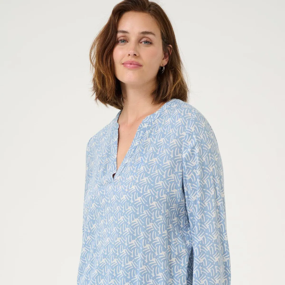 Kaffe Bluse KAditte Blouse blau Clearance